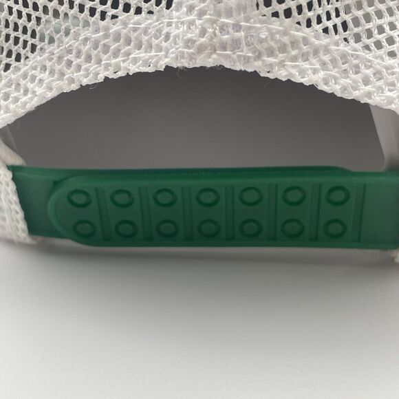 Vintage John Deere Hat Cap White Green Adjustable Double Snapback Trucker Rope - Picture 6 of 11